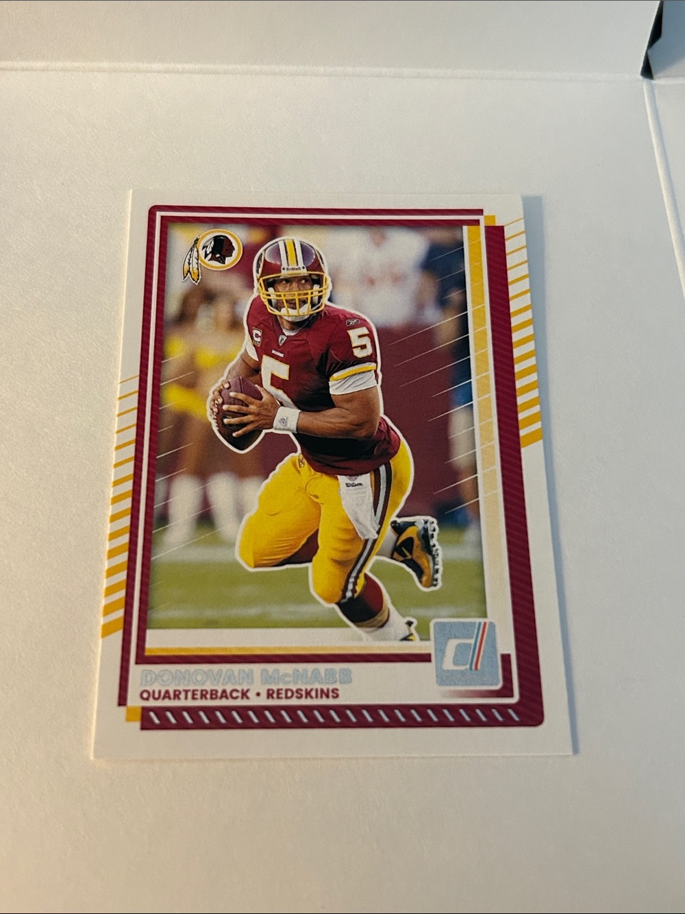 Donruss Donovan McNabb Washington Redskins Football Card - Burgundy & Gold